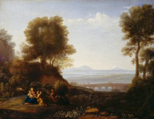 Descanso en la huida a Egipto de Claude Lorrain